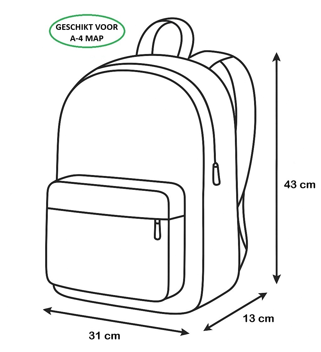 Hello Kitty Kuromi Backpack - 43 x 31 x 13 cm - Suitable for laptop - Polyester