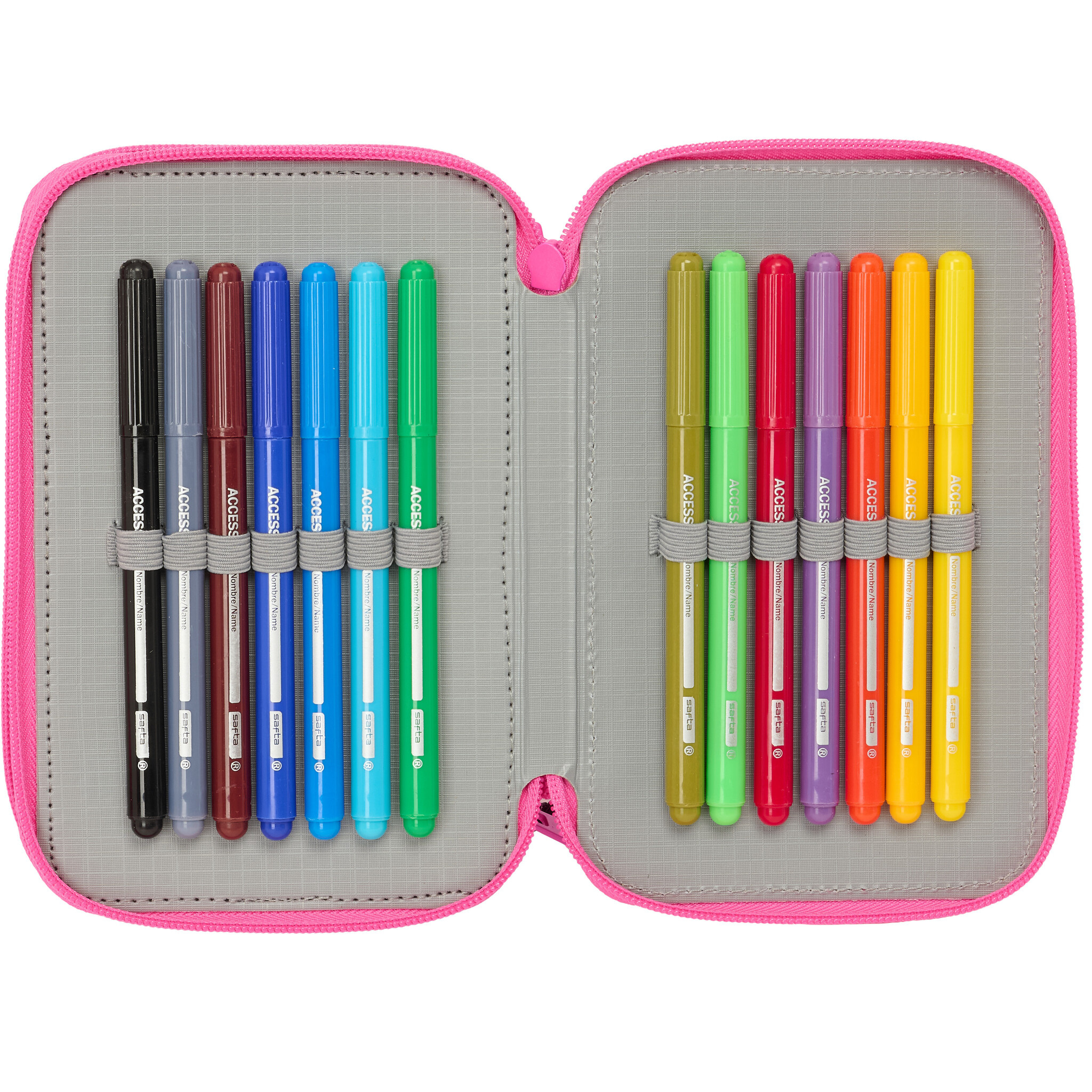 Hello Kitty Kuromi Filled Pencil Case - 37 Pieces - 19.5 x 12.5 x 5.5 cm - Polyester