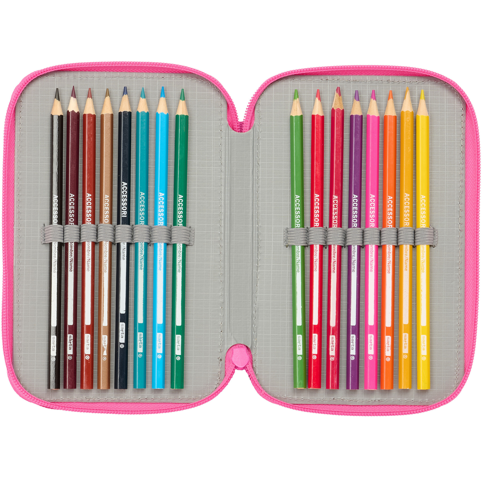 Hello Kitty Kuromi Filled Pencil Case - 37 Pieces - 19.5 x 12.5 x 5.5 cm - Polyester