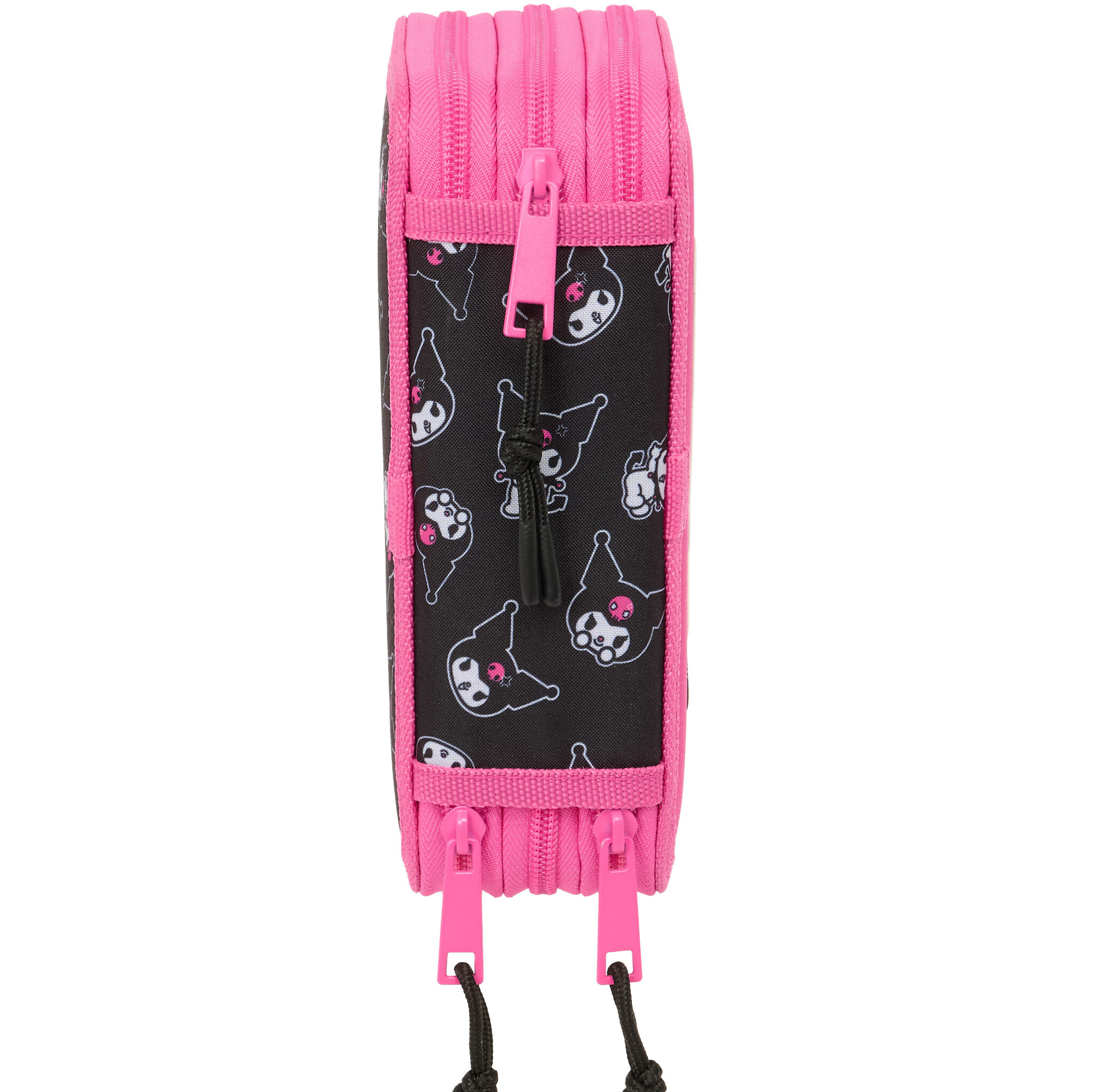 Hello Kitty Kuromi Filled Pencil Case - 37 Pieces - 19.5 x 12.5 x 5.5 cm - Polyester