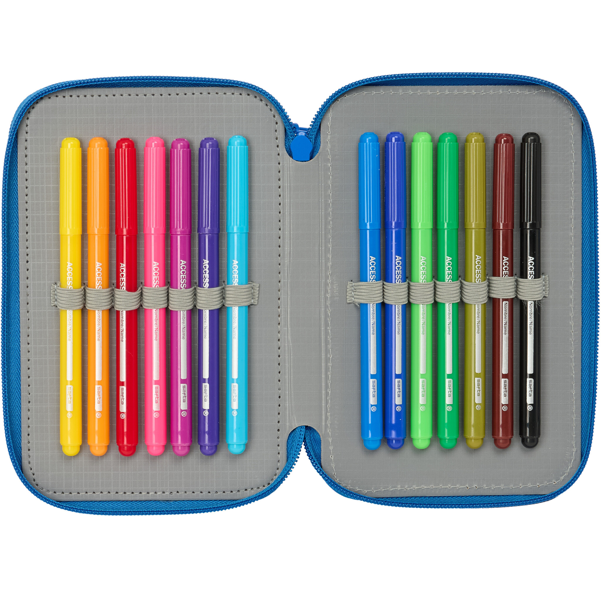 Superman Superhero Filled Pencil Case - 37 Pieces - 19.5 x 12.5 x 5.5 cm - Polyester