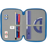 Superman Superhero Filled Pencil Case - 37 Pieces - 19.5 x 12.5 x 5.5 cm - Polyester