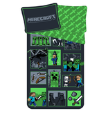 Minecraft Dekbedovertrek Survival Mode - 140 x 200 cm / 70 x 90 cm - Katoen