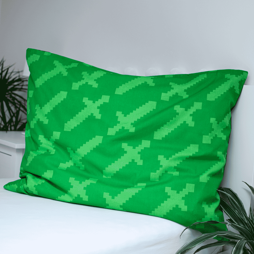 Minecraft Dekbedovertrek Survival Mode - 140 x 200 cm / 70 x 90 cm - Katoen