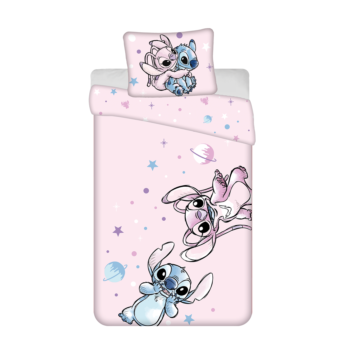 Disney Lilo & Stitch Dekbedovertrek Universe - 140 x 200 cm / 50 x 70 cm - Katoen