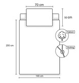 Disney Lilo & Stitch Dekbedovertrek Universe - 140 x 200 cm / 50 x 70 cm - Katoen