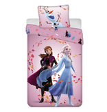 Disney Frozen Dekbedovertrek Magical Time - 140 x 200 cm / 50 x 70 cm - Katoen
