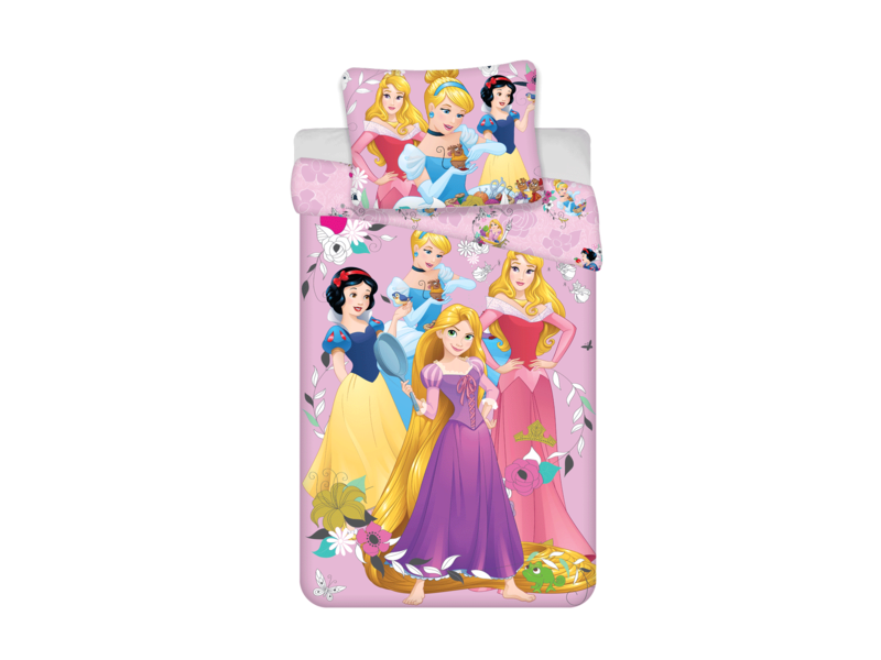 Disney Princess dekbedovertrek - Eenpersoons - 140 x 200 cm / 60 x 70 cm - Katoen