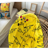 Pokemon Fleeceplaid met capuchon Pikachu- 125 x 150 cm - Polyester