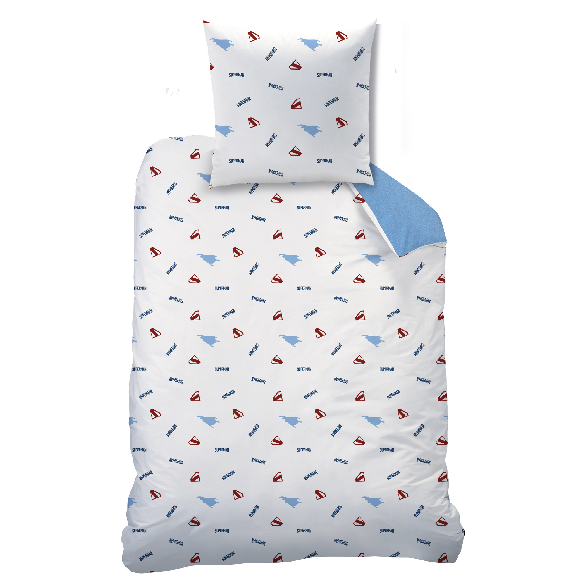 Superman Dekbedovertrek Look Up - 140 x 200 + 63 x 63 cm - Katoen