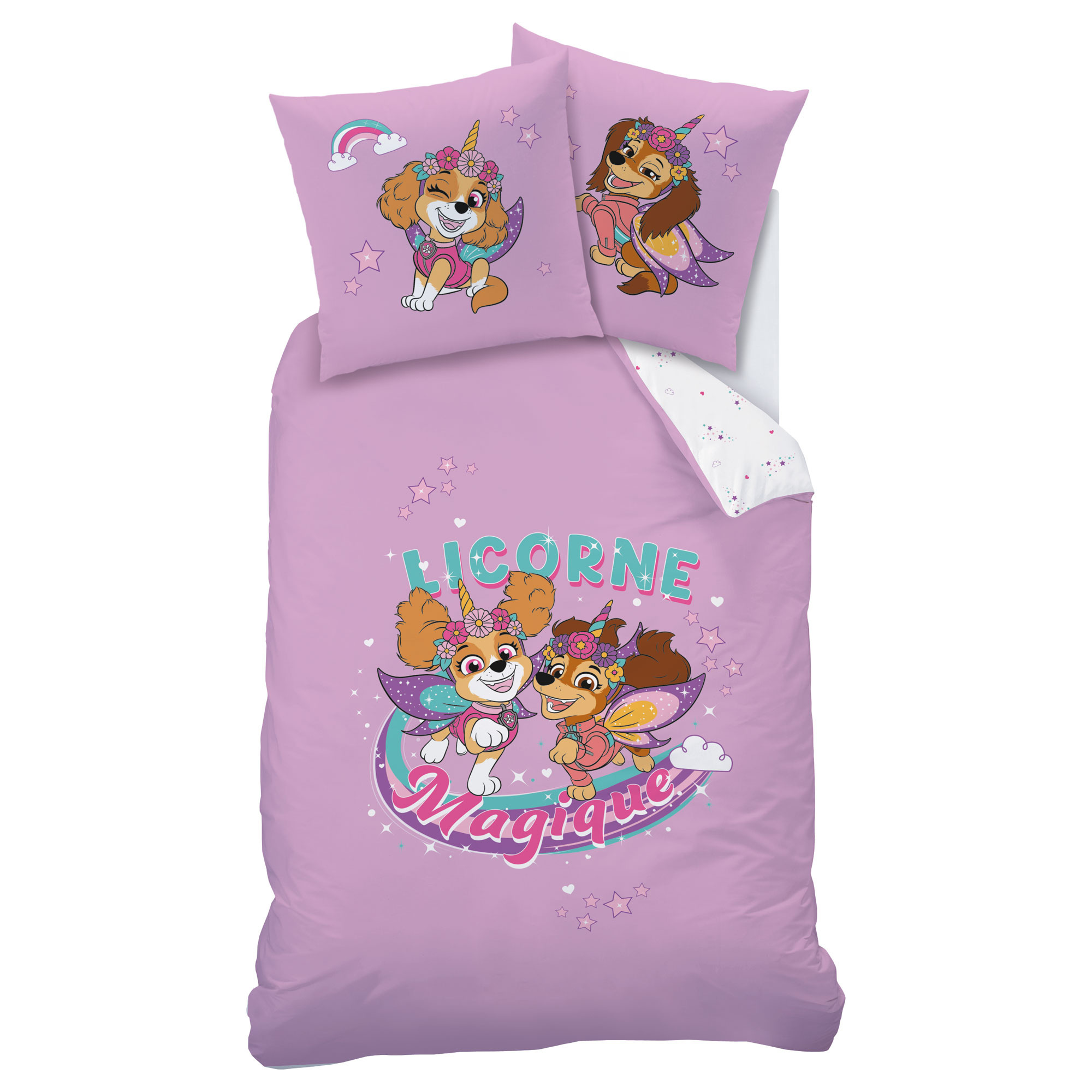 Paw Patrol Dekbedovertrek Magique - 140 x 200 + 63 x 63 cm - Katoen