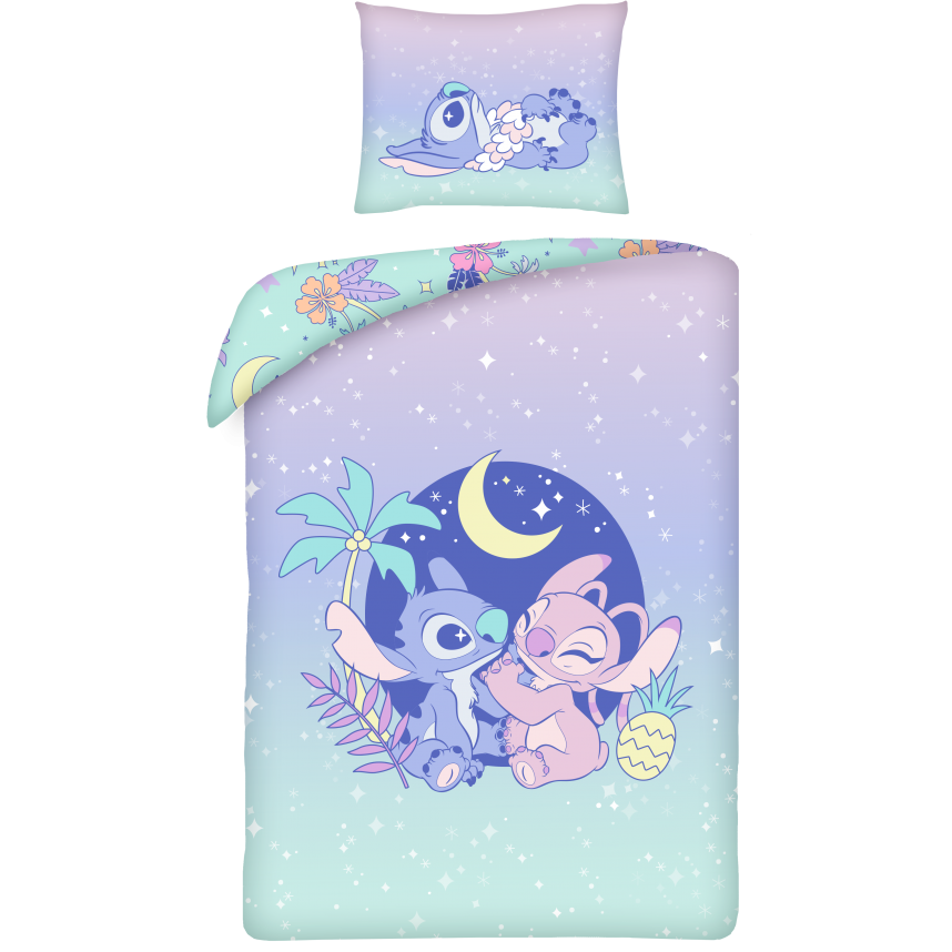 Disney Lilo & Stitch Under the Moon Duvet Cover - 140 x 200 cm / 70 x 90 cm - Cotton