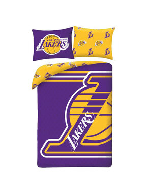 LA Lakers Duvet cover Ball 140 x 200 cm + 70 x 90 cm Polyester