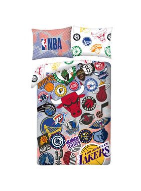 NBA Dekbedovertrek Logo's 140 x 200 cm / 70 x 90 cm Polyester