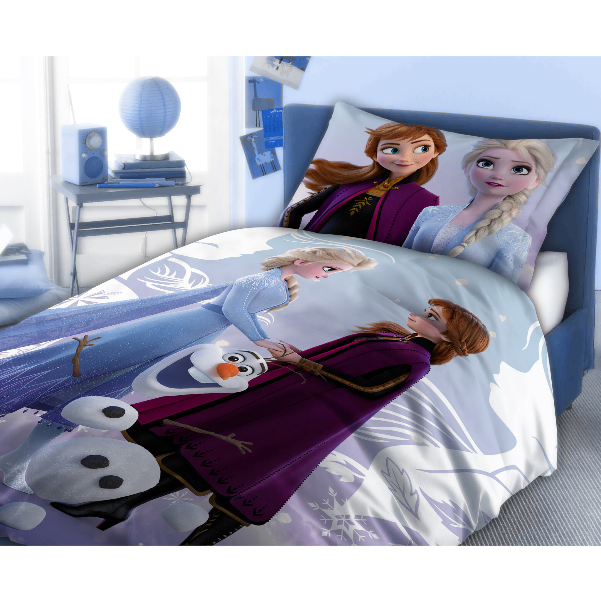 Disney Frozen Dekbedovertrek Sister - 140 x 200 cm / 70 x 90 cm - Katoen