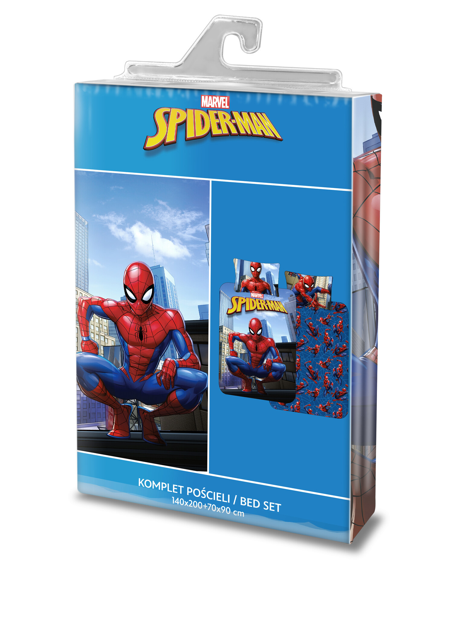 Spiderman Dekbedovertrek City Hero - 140 x 200 cm / 70 x 90 cm - Katoen