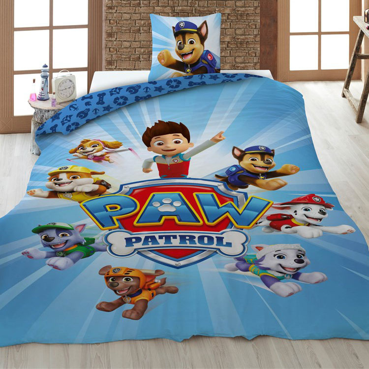 Paw Patrol Team Duvet Cover - 140 x 200 cm / 65 x 65 cm - Cotton