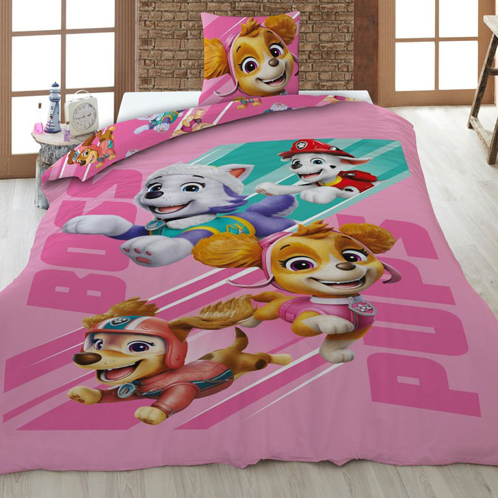 Paw Patrol Dekbedovertrek Boss Pups - 140 x 200 cm / 65 x 65 cm - Katoen