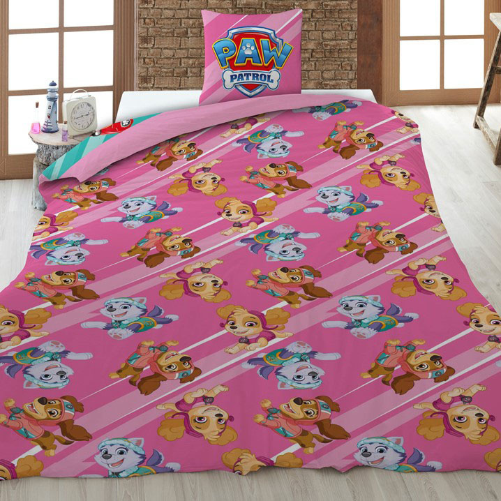 Paw Patrol Dekbedovertrek Boss Pups - 140 x 200 cm / 65 x 65 cm - Katoen