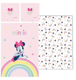 Disney Minnie Mouse Rainbow Duvet Cover - 140 x 200 cm / 65 x 65 cm - Polycotton
