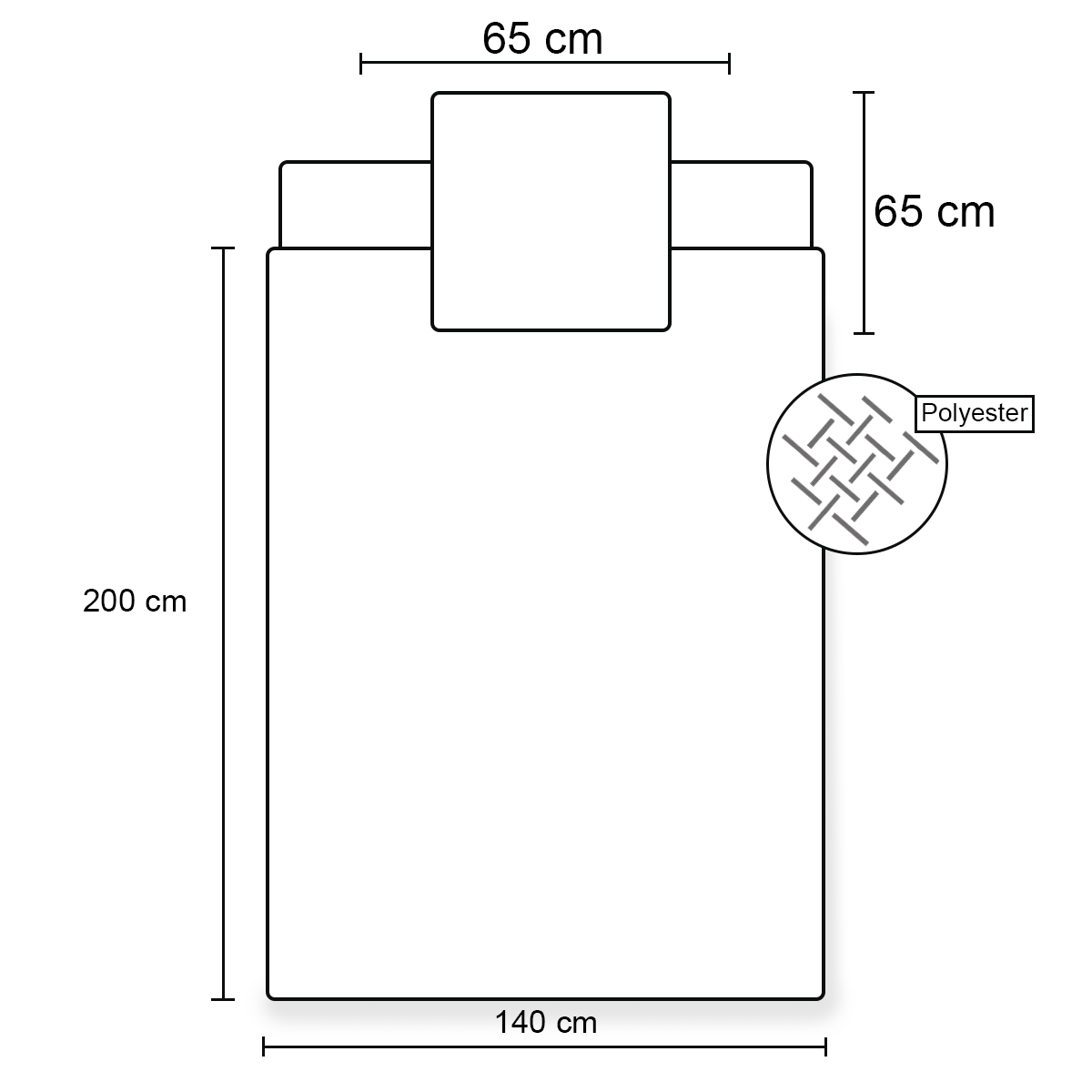 Blue Lock Dekbedovertrek Soccer - 140 x 200 cm / 65 x 65 cm - Polyester