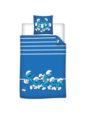 De Smurfen Duvet cover Blue 140 x 200 cm / 65 x 65 cm Cotton
