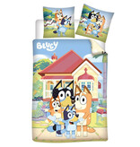 Bluey Happy Home Duvet Cover - 140 x 200 cm / 65 x 65 cm - Flannel