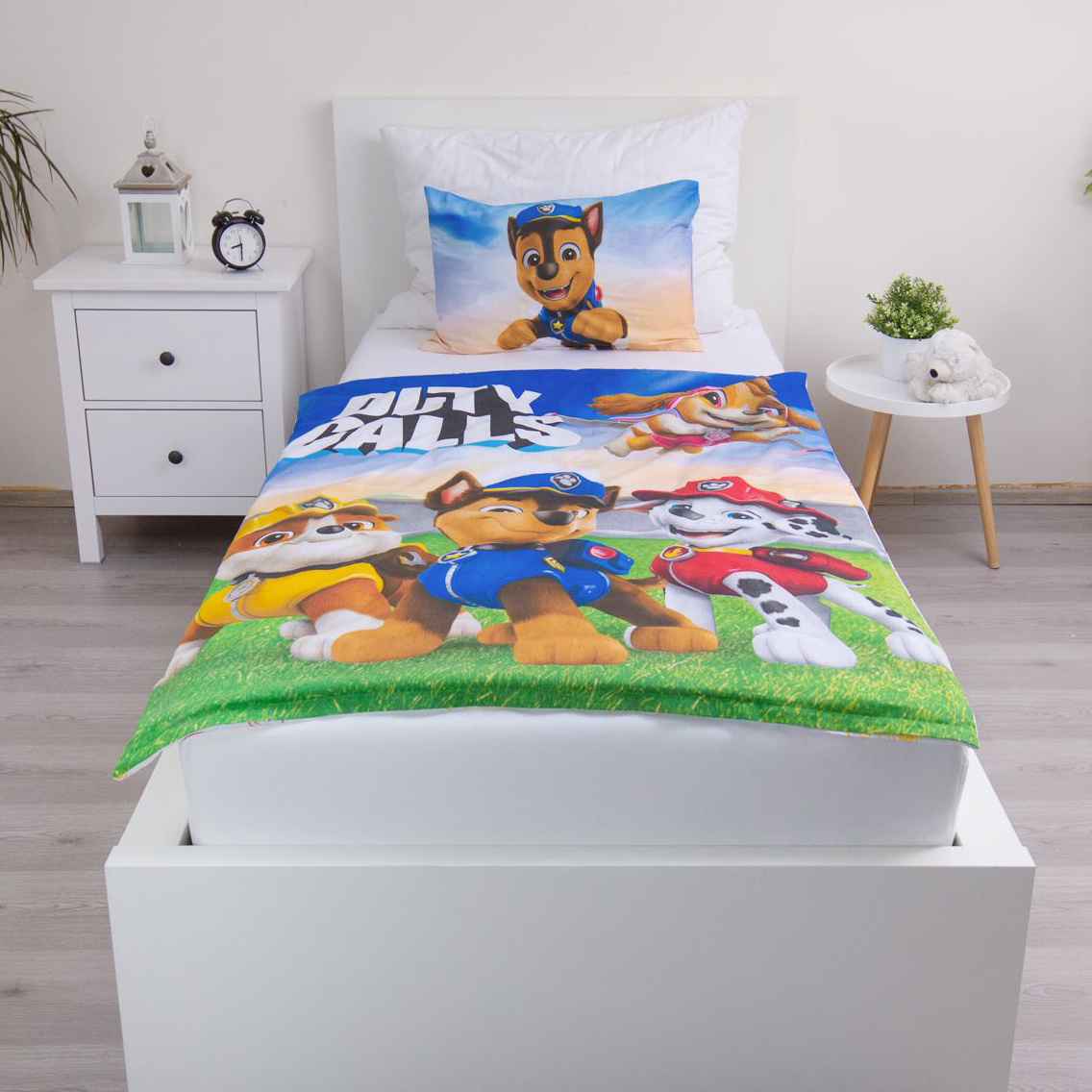Paw Patrol BABY / Peuter dekbedovertrek Duty Calls - 135 x 100 + 40 x 60 cm - Katoen