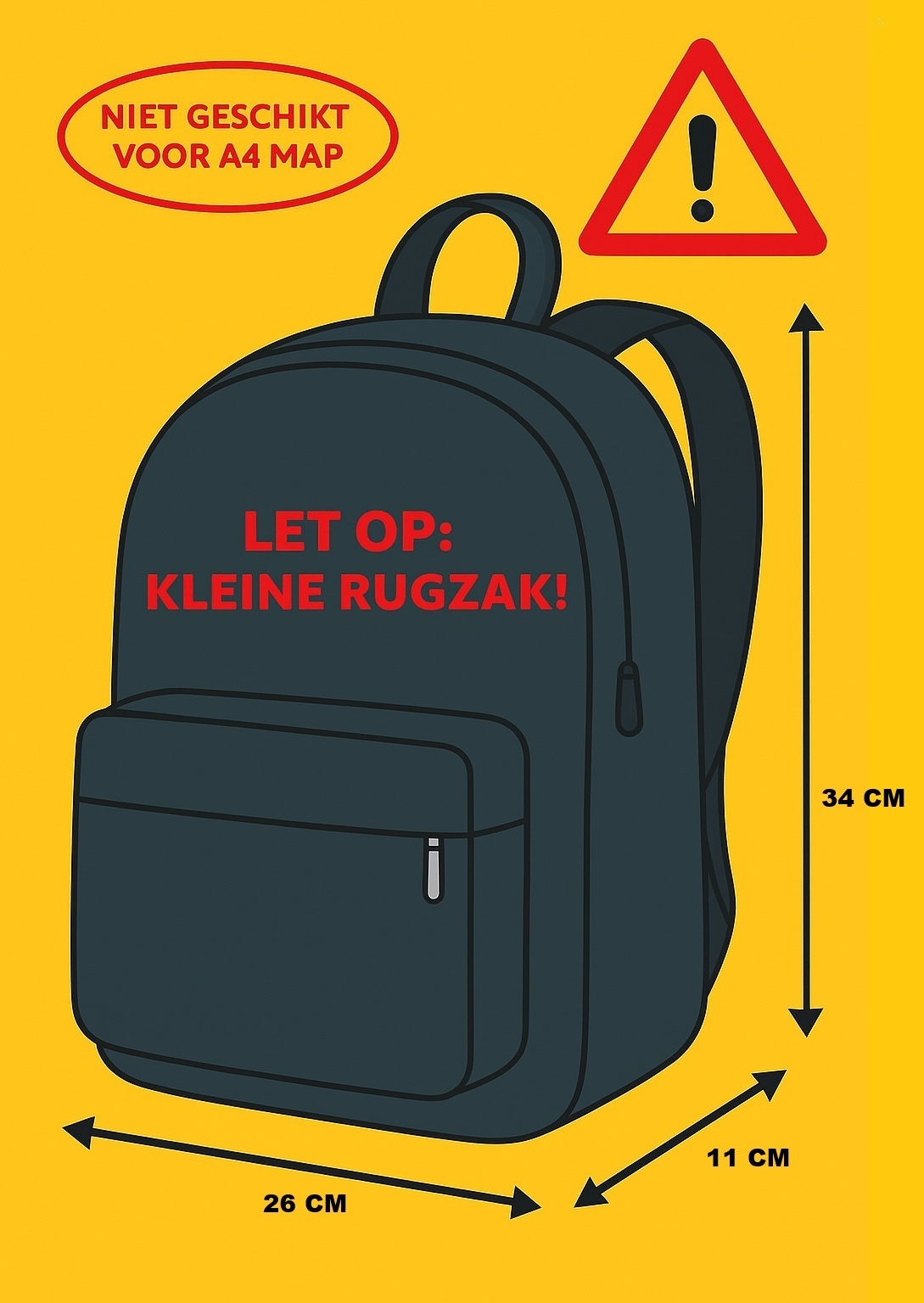 Peppa Pig Backpack Colors - 34 x 26 x 11 cm - Polyester