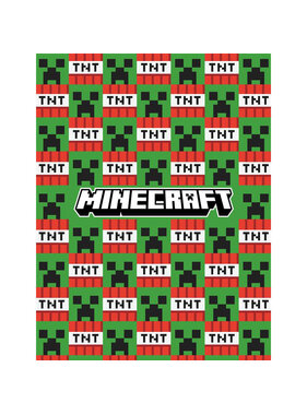 Minecraft Fleece deken TNT 130 x 170 cm Polyester