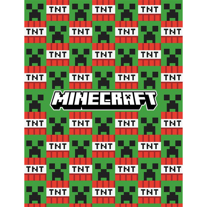 Minecraft Fleece Deken TNT - 130 x 170 cm - Polyester