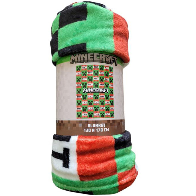 Minecraft Fleece Deken TNT - 130 x 170 cm - Polyester