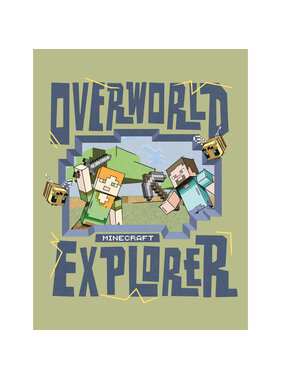 Minecraft Fleece plaid Overworld 130 x 170 cm Polyester