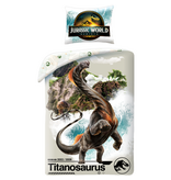 Jurassic World Titanosaurus Duvet Cover - 140 x 200 cm + 70 x 90 cm - Polyester