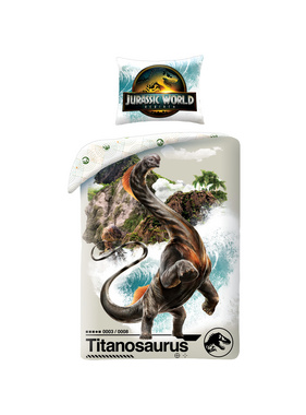 Jurassic World Titanosaurus Duvet Cover 140 x 200 + 70 x 90 cm Polyester