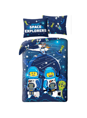 Lego Duvet cover Space Explorers 140 x 200 + 70 x 90 cm Polyester
