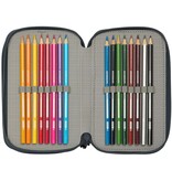 Real Madrid Champions Filled Pencil Case - 37 Pieces - 19.5 x 12.5 x 5.5 cm - Polyester