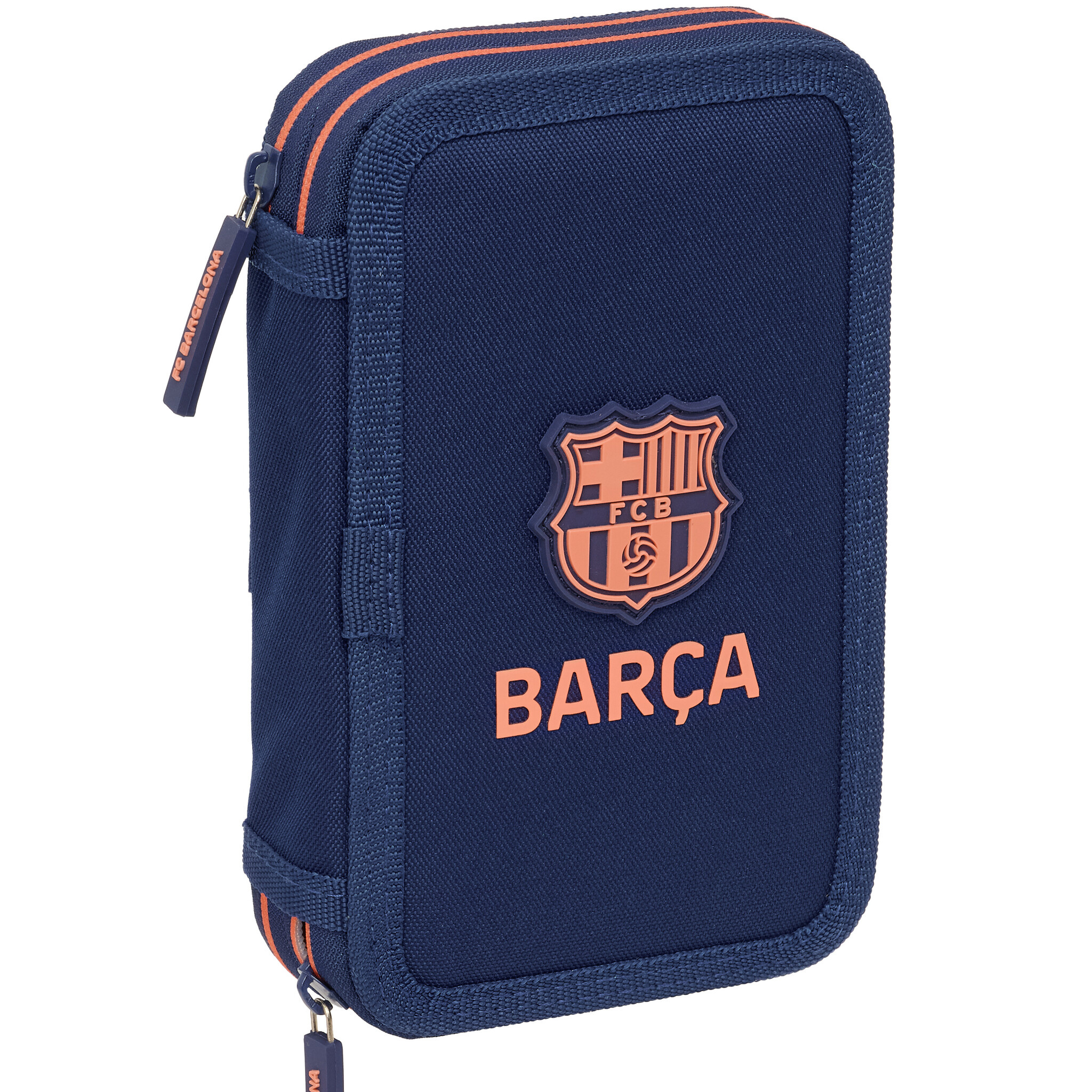 FC Barcelona Filled pencil case - 29 pieces - 19.5 x 12.5 x 4 cm - Polyester
