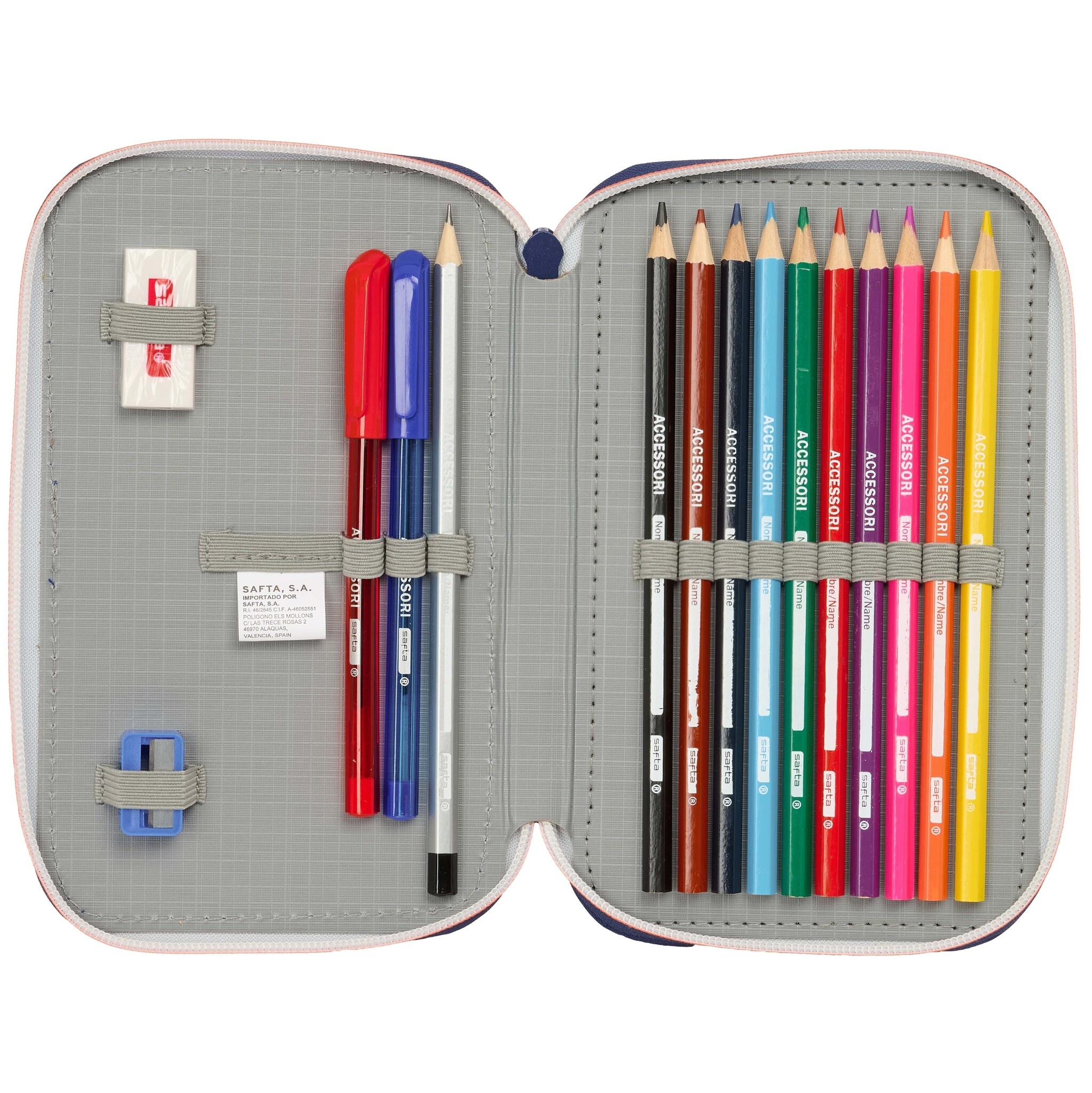 FC Barcelona Gevuld etui - 29 stuks - 19.5 x 12.5 x 4 cm - Polyester