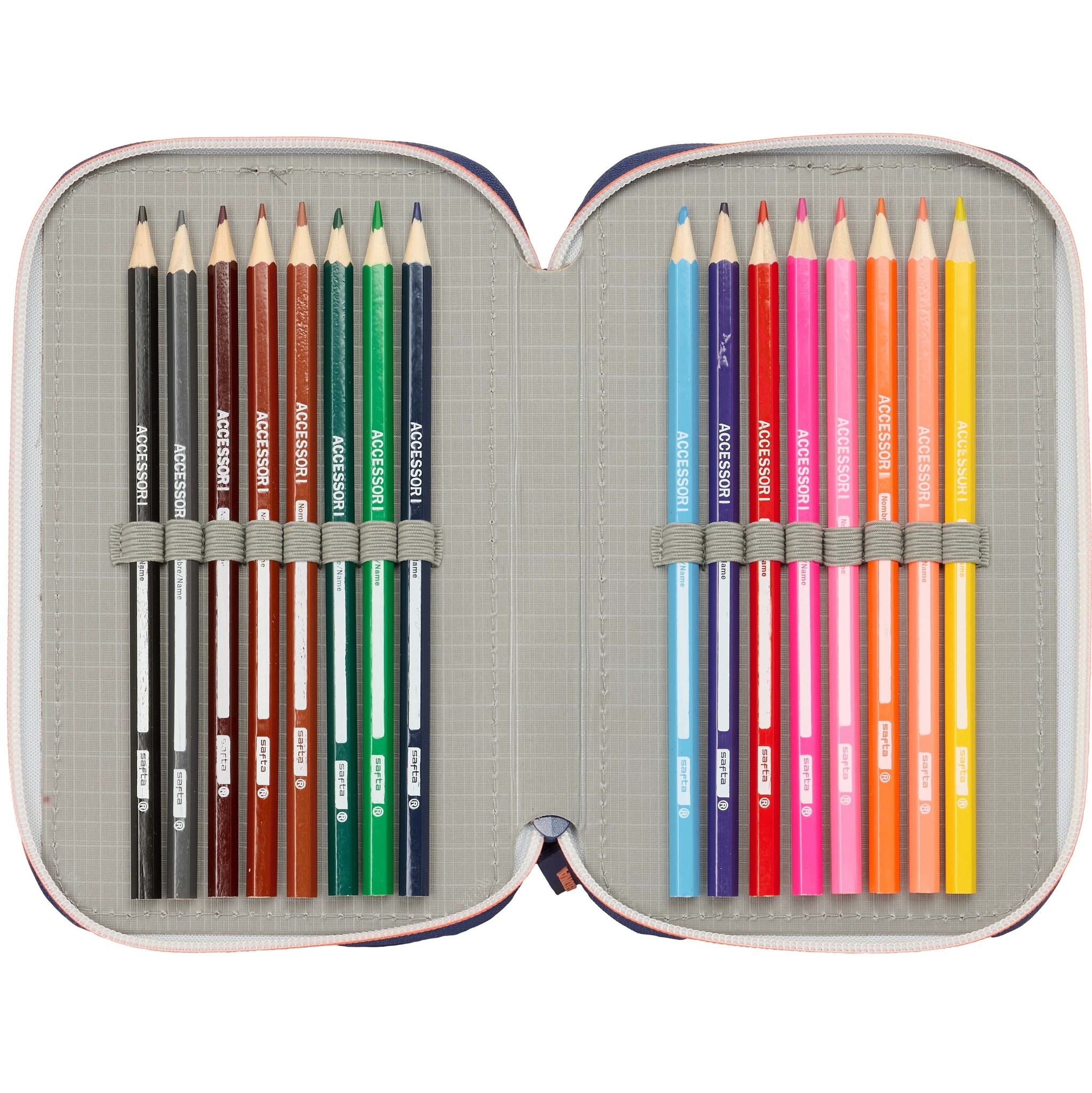 FC Barcelona Gevuld etui Score - 37 stuks - 19.5 x 12.5 x 5.5 cm - Polyester