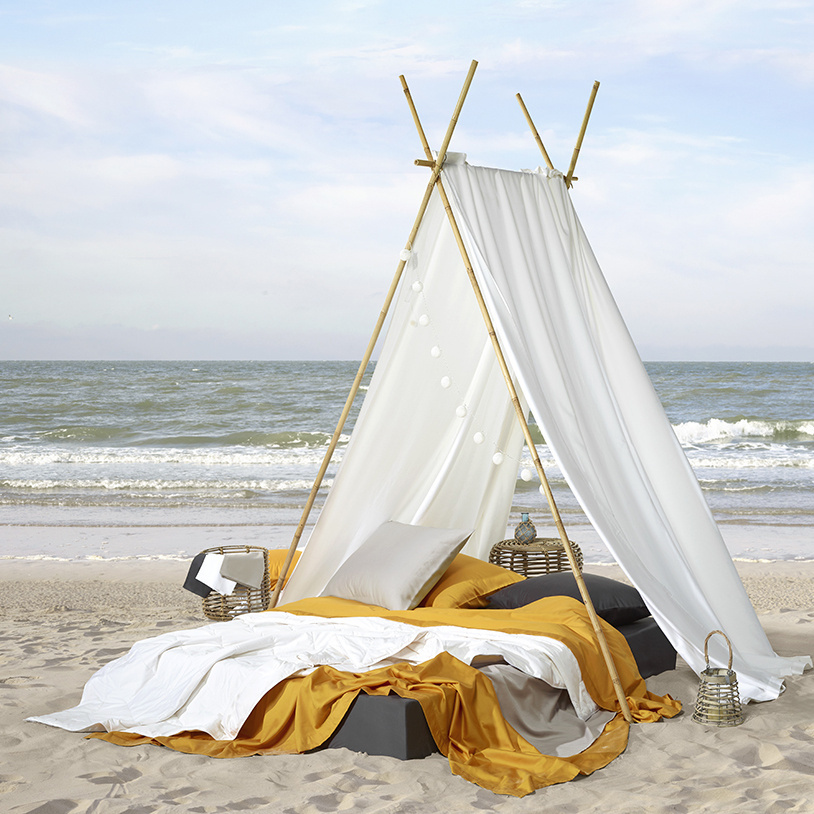 De Witte Lietaer Matrasbeschermer Swan White - 90 x 200  (30 hoog) cm - Katoen