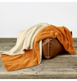 De Witte Lietaer Teddy Fleece Plaid Laya - Copper - 150 x 200 cm - Polyester