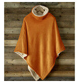 De Witte Lietaer Teddy Fleece Poncho Ganges - Copper - 86 x 86 cm - Polyester