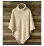 De Witte Lietaer Teddy Fleece Poncho Ganges - Safari -  86 x 86 cm - Polyester