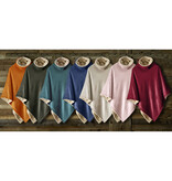 De Witte Lietaer Teddy Fleece Poncho Ganges - Khaki - 86 x 86 cm - Polyester