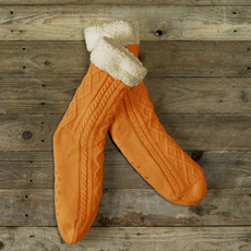 De Witte Lietaer Teddy Socks Yamuna - Copper - size 40-46