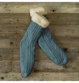 De Witte Lietaer Teddy Socks Yamuna - Petrol - size 35-40