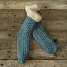 De Witte Lietaer Teddy Socks Yamuna - Petrol - size 35-40