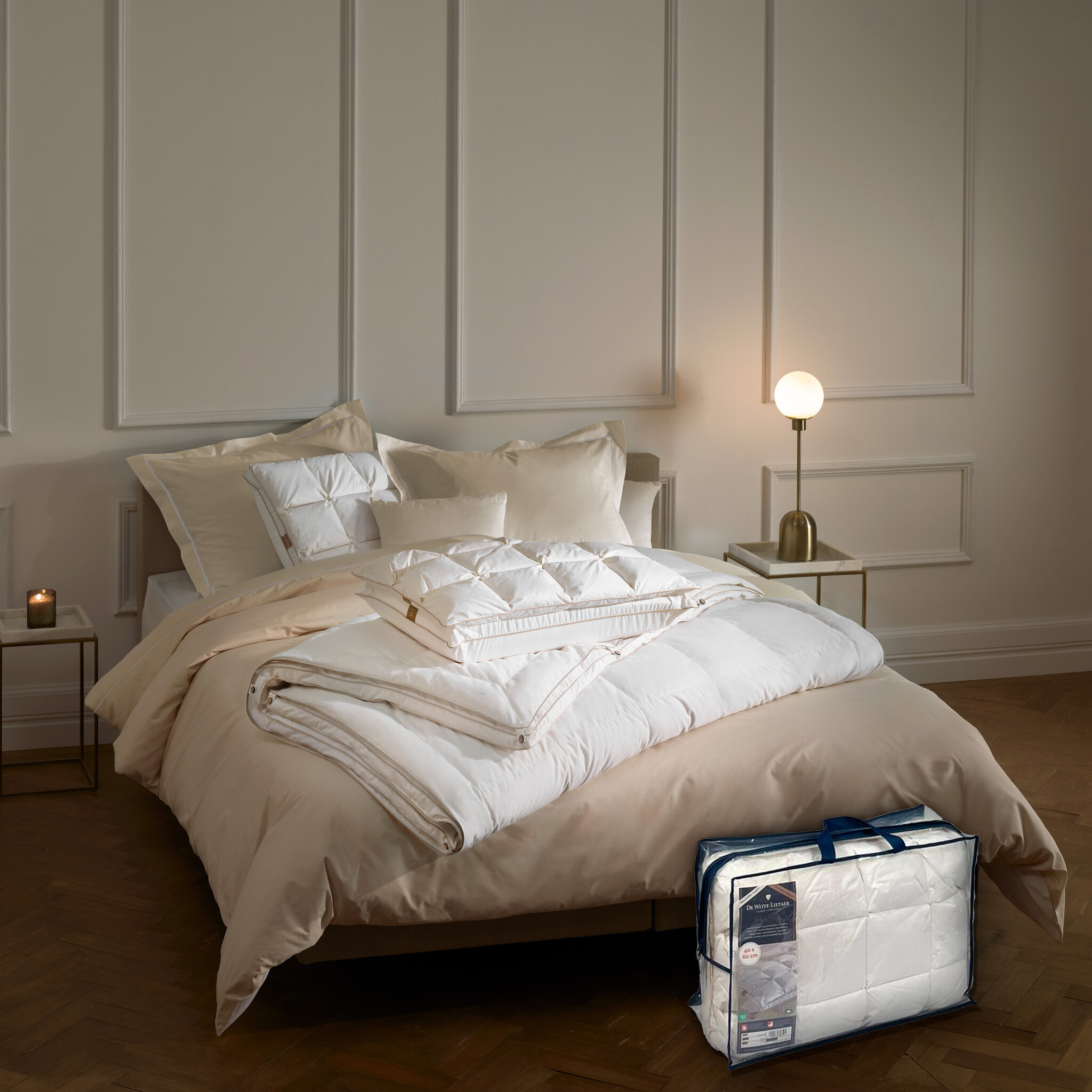 De Witte Lietaer Bilancia Ergonomic Pillow - 40 x 60 cm - Duck Down