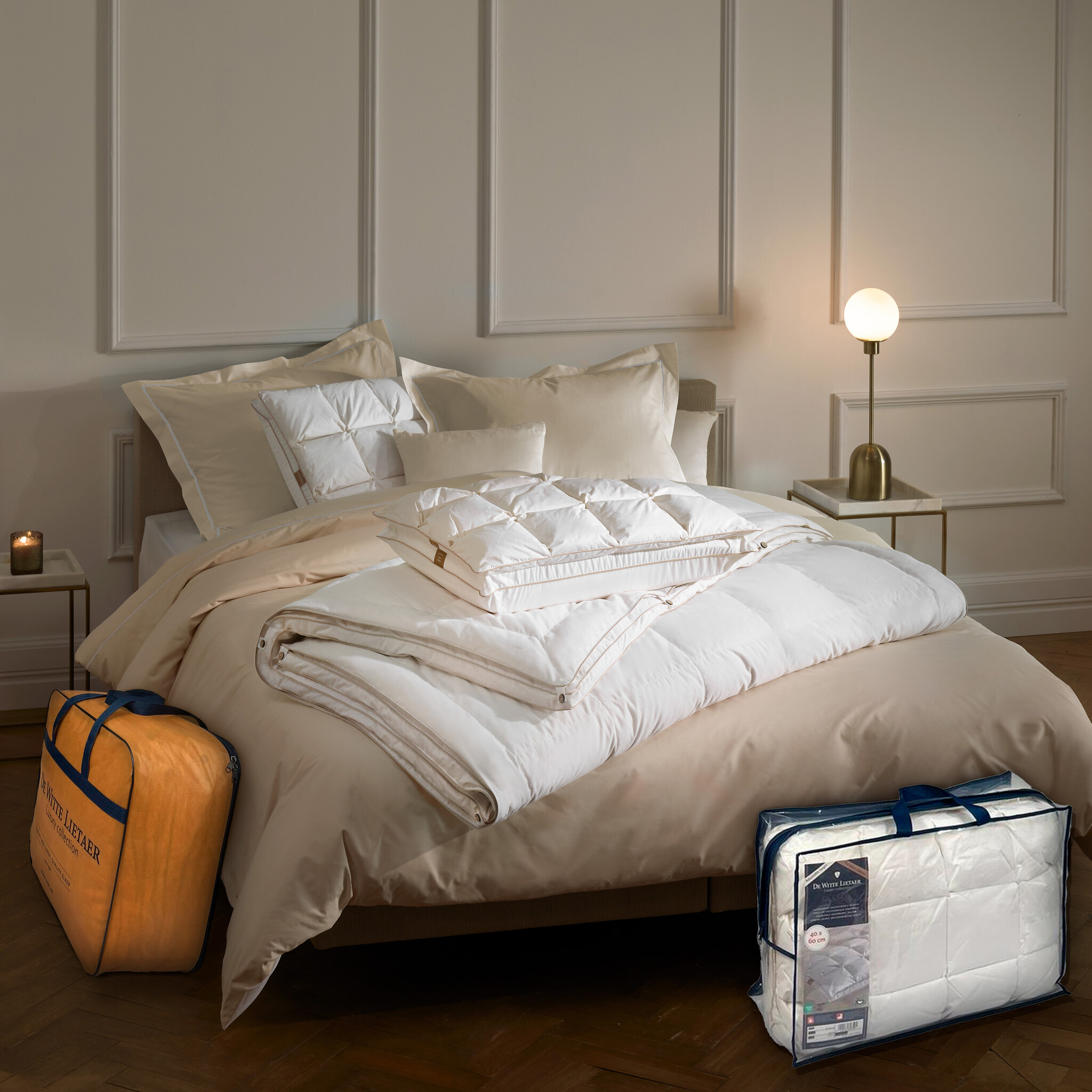 De Witte Lietaer Bilancia Duvet - 260 x 240 cm - 4 seasons (2 parts) - Down filling